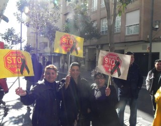 Manifestación de la Plataforma STOP Desahucios