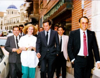 Visita de  Adolfo Suárez a Hellín en 1985