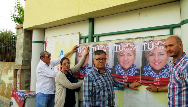 Acto electoral del PSOE en el barrio San Vicente