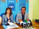 Manuel Mínguez paso revista a las mejoras económicas de su partido, mientras Irene Moreno miraba con esperanza la creación de empleo juvenil