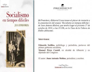 Presentacion del  libro “ Socialismo en tiempos difíciles”
