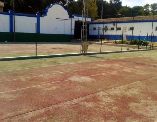 Remodelación y mejora de las pistas de Tenis del CP Santa Ana