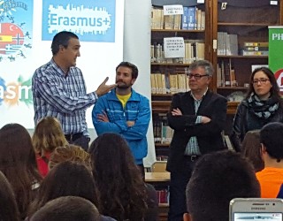 El Alcalde da la bienvenida a los alumnos del programa Erasmus+
