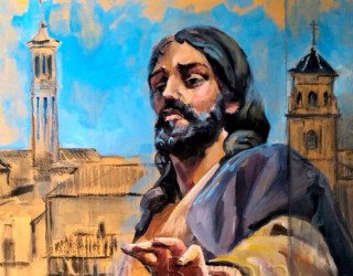 Cartel anunciador del concierto de la Banda del Cristo de las Tres Caídas
