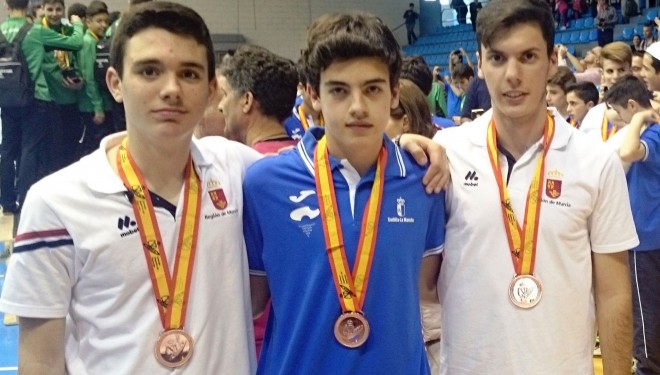 Tres medallas nacionales para el voleibol