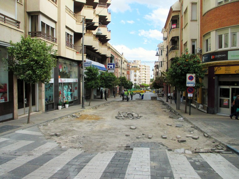 Comienzan las obras en la calle Sol