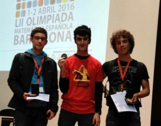 Alejandro García, Medalla de Plata, y Javier Peñafiel, Medalla de Bronce, en la LII Olimpiada Matemática