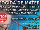 Recogida de material para los refugiados de la guerra de Siria