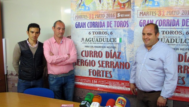 Curro Díaz, Sergio Serrano y Jiménez  Fortes, cartel para el festejo del Día de la Región