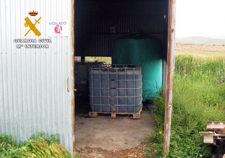 Un detenido por robar 500 litros de gasoil de uso agrícola