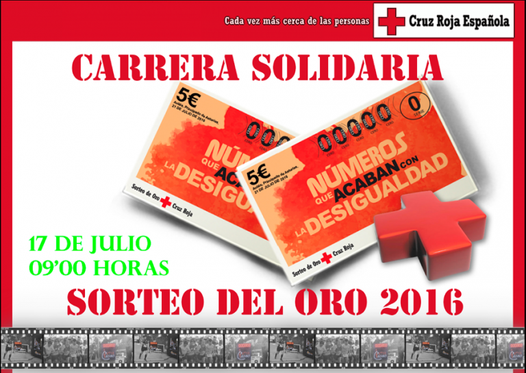 Carrera Solidaria Sorteo Oro organizada por Cruz Roja de Hellín