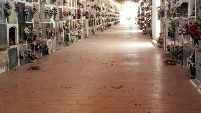 Lamentable estado de la Marquesina del Cementerio Municipal