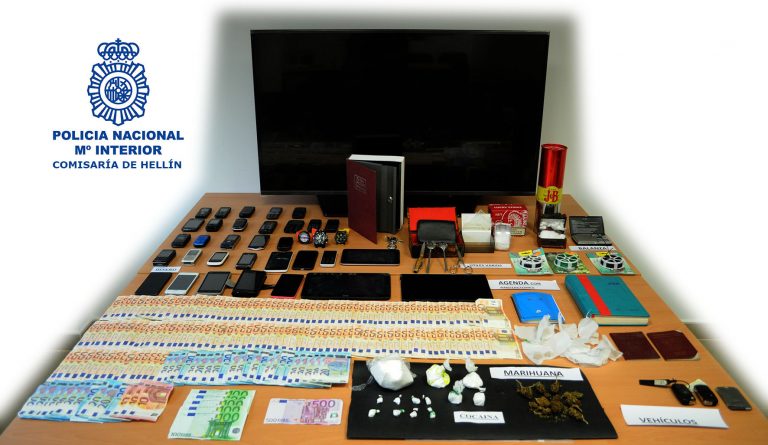 Cuatro detenidos en Hellín por tráfico de drogas