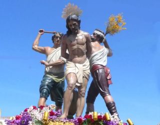 El grupo escultórico  de Los Azotes será el motivo del cartel de la Semana Santa de 2018