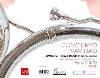 Concierto tradicional de Navidad de  La Unión Musical Santa Cecilia de Hellín