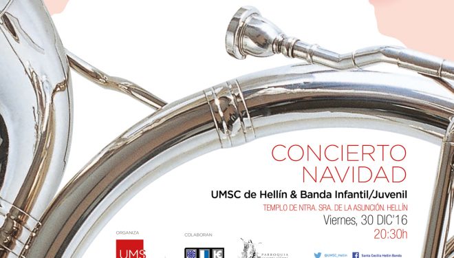 Concierto tradicional de Navidad de  La Unión Musical Santa Cecilia de Hellín