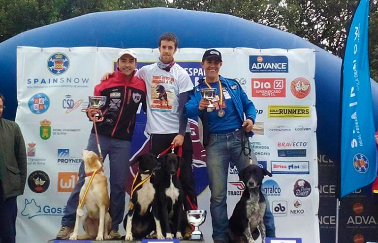 Tomás Ruiz medalla de plata en el Campeonato de España de Mushing celebrado en Ólvega (Soria)