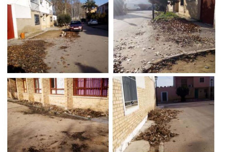 Los vecinos de Nava de Campaña protestan por la situación de suciedad que vive la pedanía