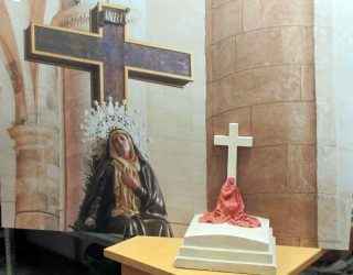 La maqueta de la Virgen de las Angustias de Víctor de los Ríos en Hellín