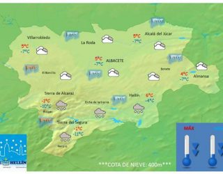 Para mañana miércoles, fuerte bajada de las temperaturas y posibilidades de nevadas en Hellín y su Comarca