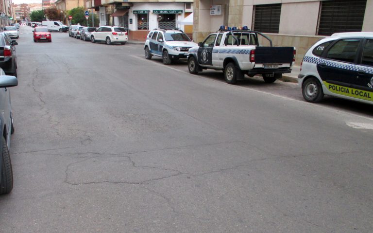 Mal estado de la calle Fortunato Arias