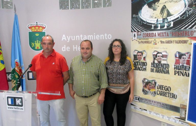 Octavio Chacón, Morenito de Aranda, Rubén Pinar y el novillero Diego Carretero, cartel de la corrida mixta de Hellín