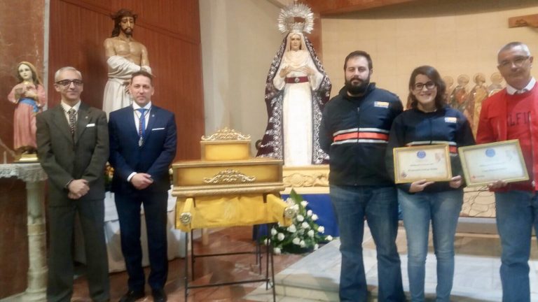 La Hermandad de la Virgen de la Alegría conmemoró el tercer aniversario de la bendición de su imagen