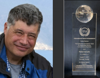 El hellinero Rafael Campillo nombrado Embajador de la Paz de Naciones Unidas