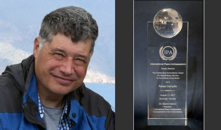 El hellinero Rafael Campillo nombrado Embajador de la Paz de Naciones Unidas