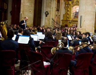La Unión Musical Santa Cecilia de Hellín realiza este sábado su tradicional concierto de Navidad