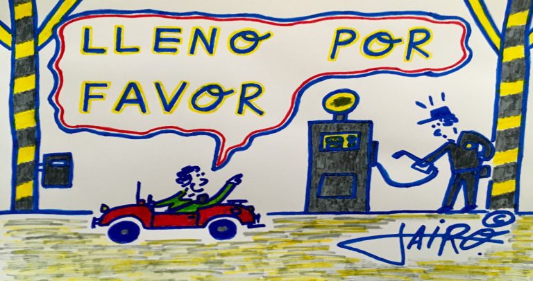 Viñeta El Faro de Hellín , Coche ( Jairo Jiménez )