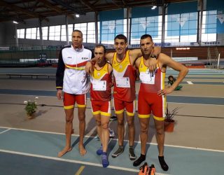 El Hellínero Martinez Morote campeón del mundo con la selección española de Atletismo en el Mundial de pista cubierta INAS en Francia