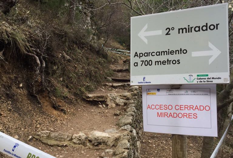 Tras la muerte de un visitante, se cierran dos miradores del Parque Natural de los Calares del Río Mundo y de la Sima