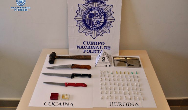 Un detenido como presunto autor de un delito de tráfico de drogas y otro de lesiones graves