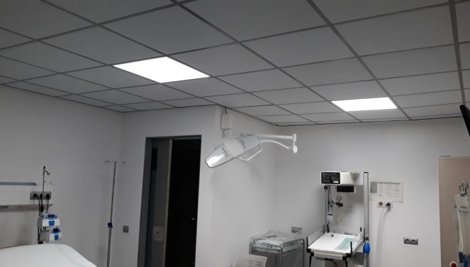 Con el cambio de las luminarias tradicionales a LED en los centros sanitarios del Área