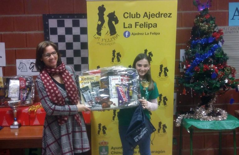María Victoria Roldán ganadora del torneo de ajedrez de La Felipa