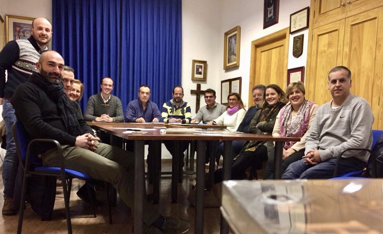 Primera reunión de Manuel Serena y Víctor García