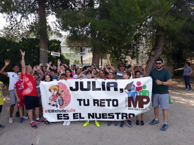 5.345 € recaudados en la campaña de ayuda a la alumna del C.P. Martínez Parras, Julia García