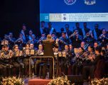 La Banda del Dolor de Hellín aterriza en Sevilla para anunciar su participación en la Feria Cofrade Marco