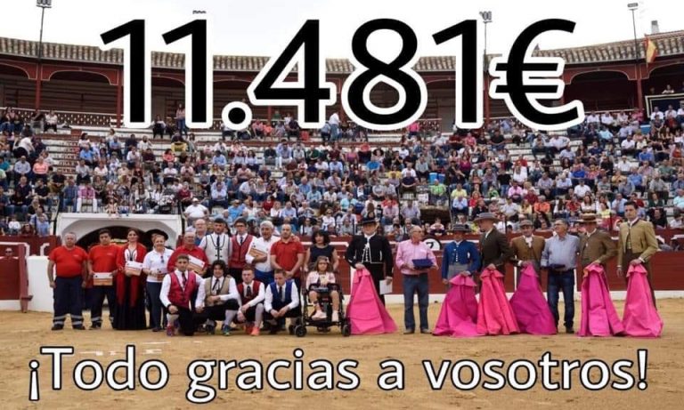 Éxito en el festival taurino organizado a beneficio de Julia al que acudieron más de 2.000 personas