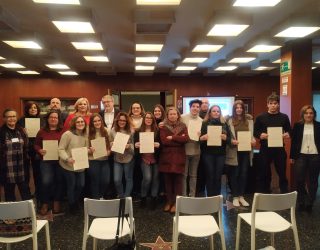 Entrega de diplomas a los alumnos del curso de Formación Profesional para el Empleo
