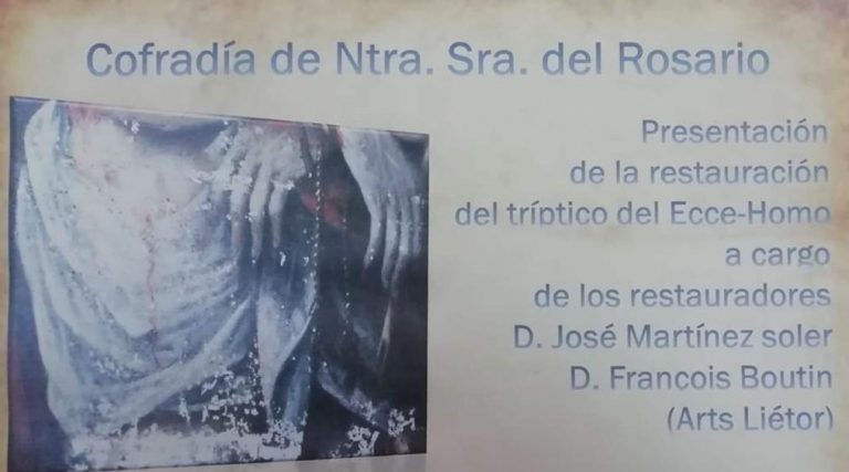Presentación del Tríptico restaurado del “ECCE HOMO”
