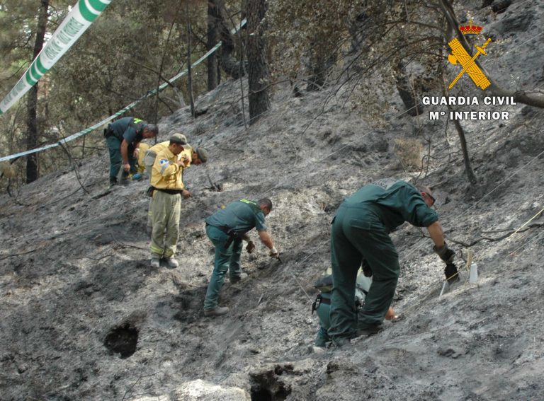 Detenidas dos personas por un supuesto delito de incendio forestal