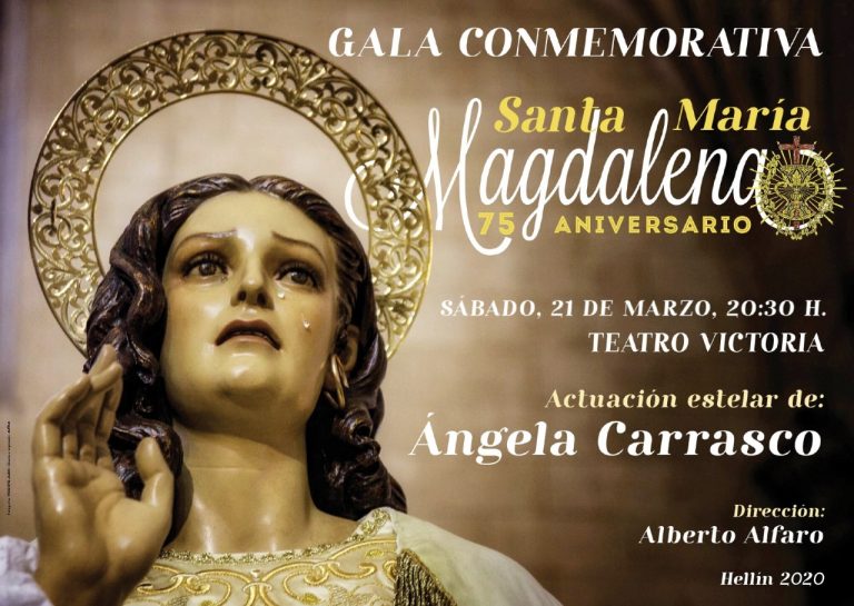 Gala conmemorativa con motivo del 75 aniversario de la llegada de la imagen de María Magdalena