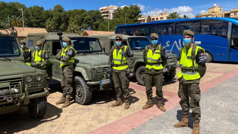 Miembros de las Fuerzas Armadas se desplazan de nuevo a Hellín