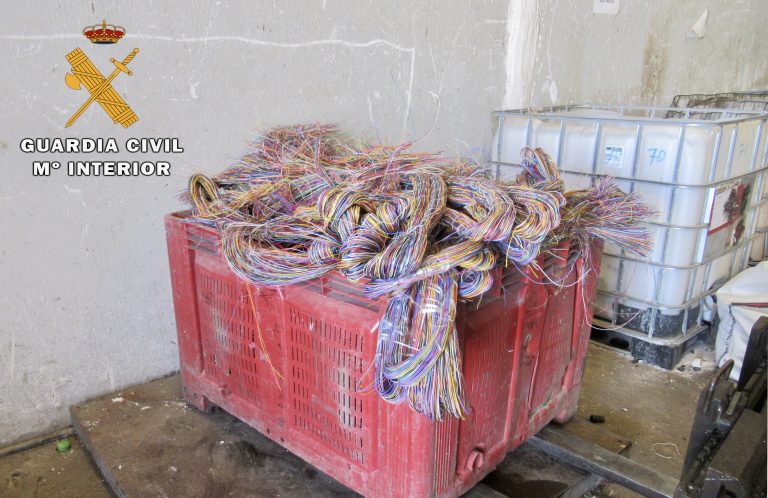 Hellín una de las ciudades afectadas por el robo de una tonelada de cable de cobre  telefónico
