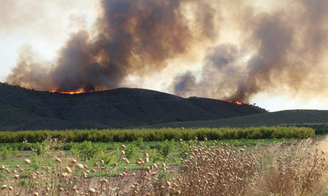 Incendio Agramón - Foto EFE.