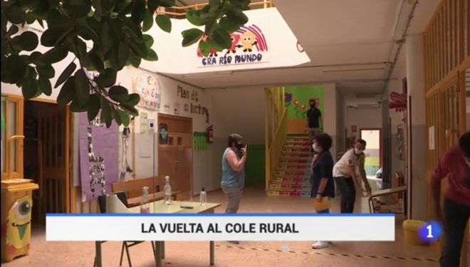 El Colegio Rural Agrupado (CRA) Rio Mundo protagonista del Telediario de la 1 de TVE