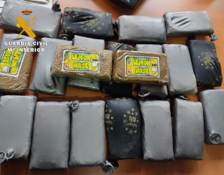 Detenida una persona e intervenidos 6.000 dosis de hachís en el termino municipal de Hellín
