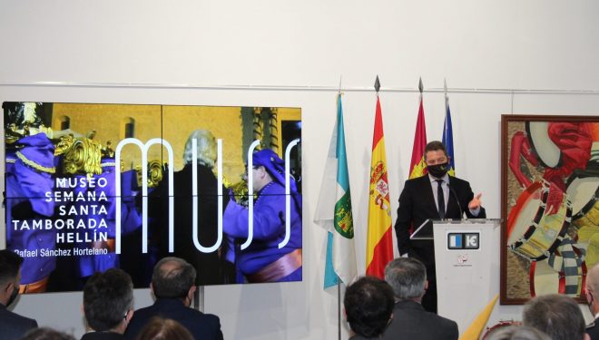 Emiliano García-Page inaugura el Museo de Semana Santa y Tamborada de Hellín
